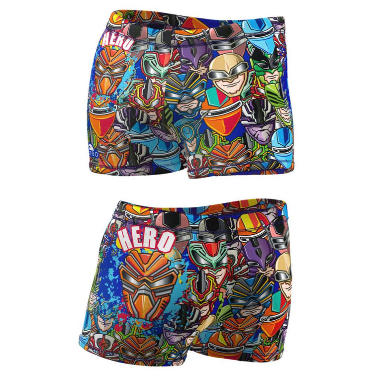 TURBO Boxer Full Printed Men Futur Heroes 2016 - 73023016 Mens Swim Trunks / Shorts