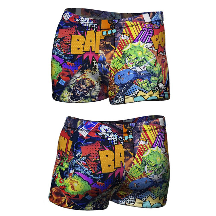 TURBO Boxer Full Super Comic - 73081616 Mens Swim Trunks / Shorts