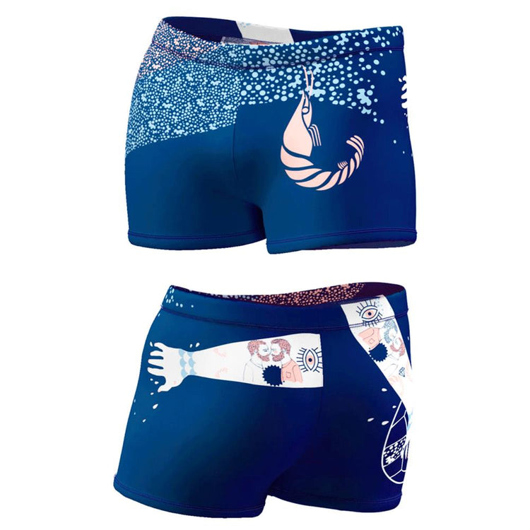 TURBO Boxer Full Crevettes Pailletees Film - 73093416 Mens Swim Trunks / Shorts