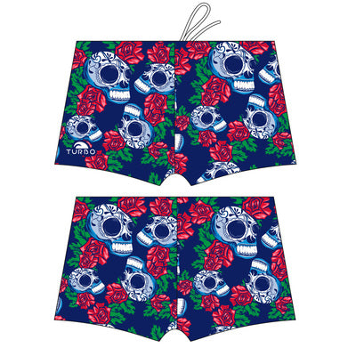 TURBO Boxer Roses & Skulls - 7984416 Mens Swim Trunks / Shorts