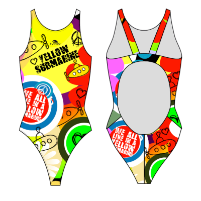 TURBO SWIMSUIT SWIMMING WOMEN YELLOW SUBMARINE