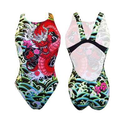 TURBO SWIMSUIT SWIMMING WOMEN RED DRAGON