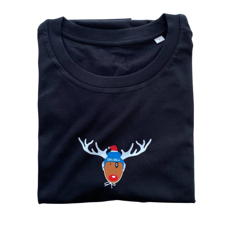 IN_STK - SHOALO Xmas Reindeer - Cotton Men's / Unisex T-Shirt