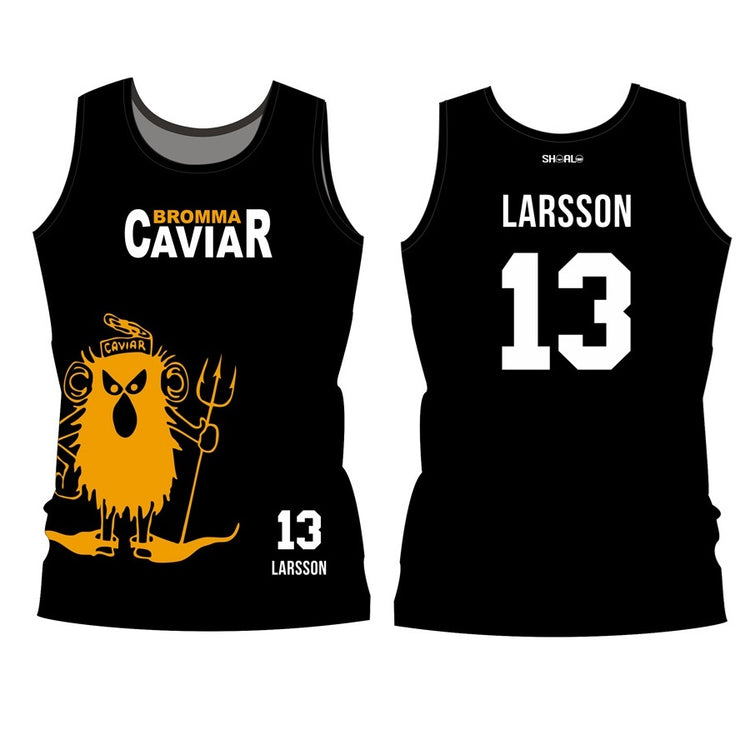 SHOALO Customised - Bromma Caviar Unisex UWH / UWR Vest (Singlet / Jersey) + NAME + NUMBER* To be worn in the pool / water