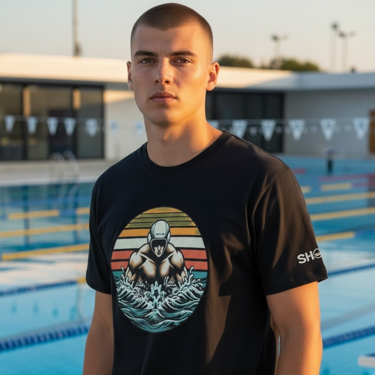 SHOALO - Vintage Premium Organic Cotton Unisex T-Shirt - 2 PACK