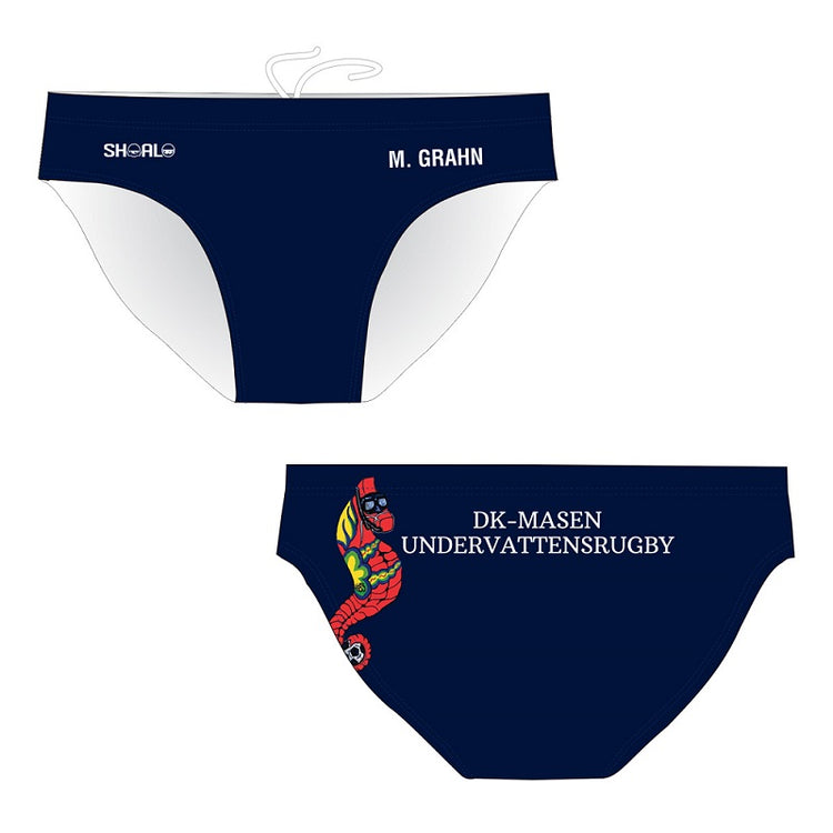 SHOALO Customised - DK Masen UWR Mens Water Polo Suits + NAME (Various Colours)