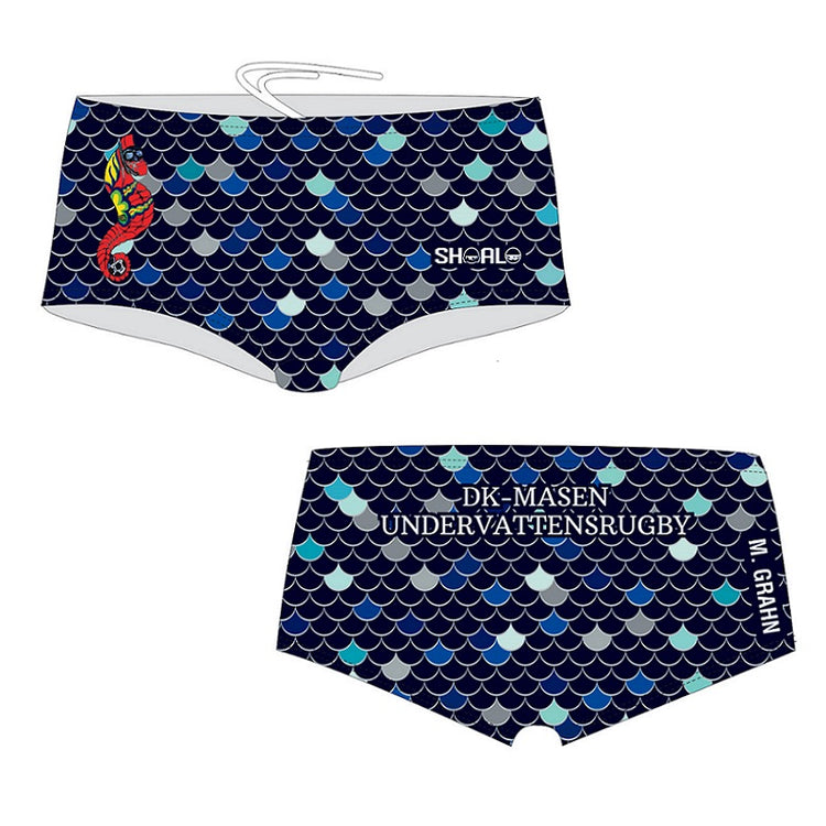 SHOALO Customised - DK Masen UWR Mens Aquashorts (M25) + NAME (Various Colours)