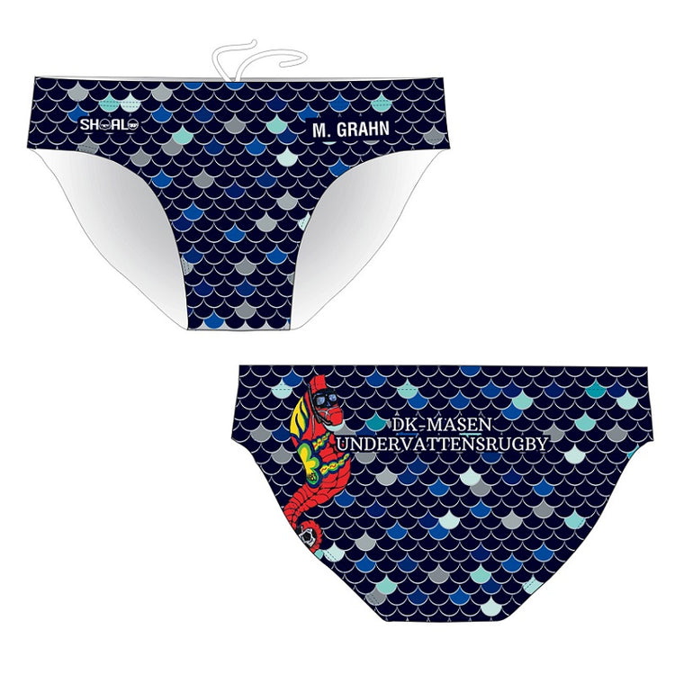 SHOALO Customised - DK Masen UWR Mens Water Polo Suits + NAME (Various Colours)