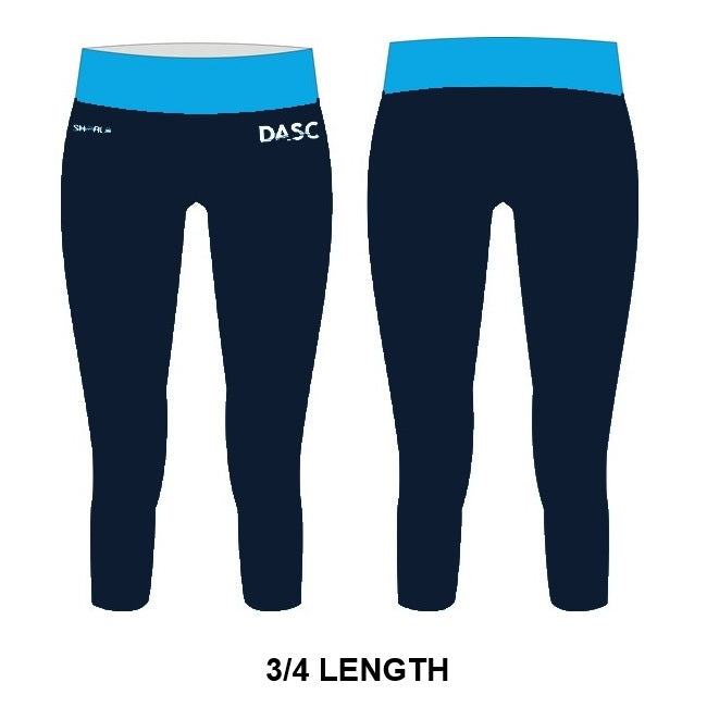 SHOALO Customised - Denton Artistic Swimming Womens 3/4 Length Cropped / Capri - Tights / Leggings
