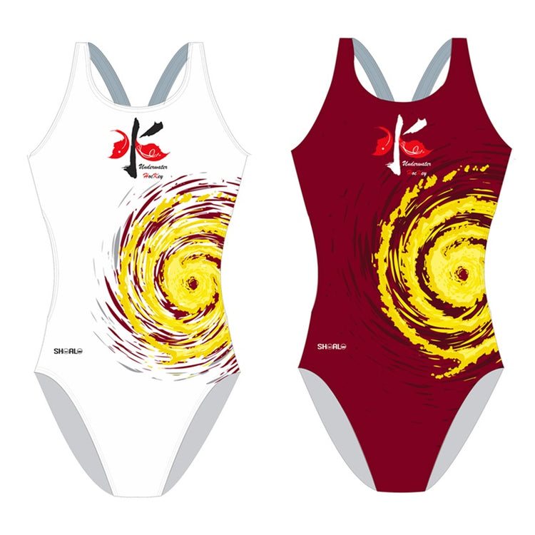 SHOALO Customised - Hong Kong UWH Womens Bladeback Suits + NAME