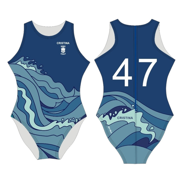 SHOALO Customised - USZ Zurich Womens Water Polo Suits + NAME (various colours)