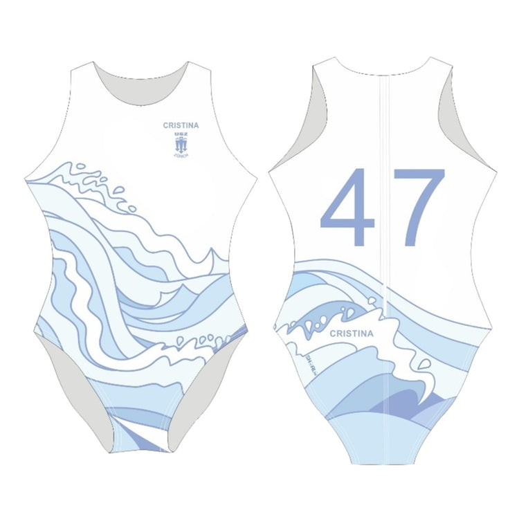 SHOALO Customised - USZ Zurich Womens Water Polo Suits + NAME (various colours)