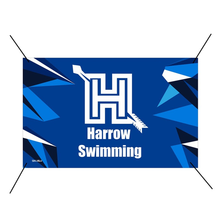 SHOALO Customised - Harrow Swimming Club Team Banner / Flag 159cm x 100cm