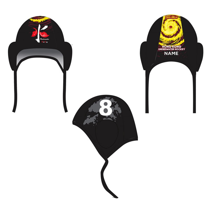 SHOALO Customised - Hong Kong UWH Water Polo Caps + NAME