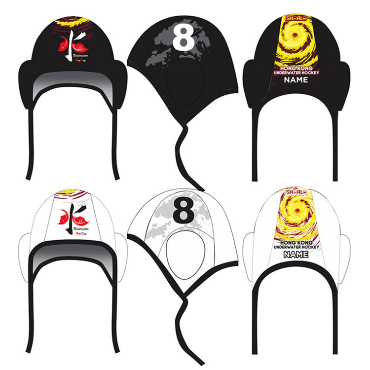 SHOALO Customised - Hong Kong UWH Water Polo Caps + NAME