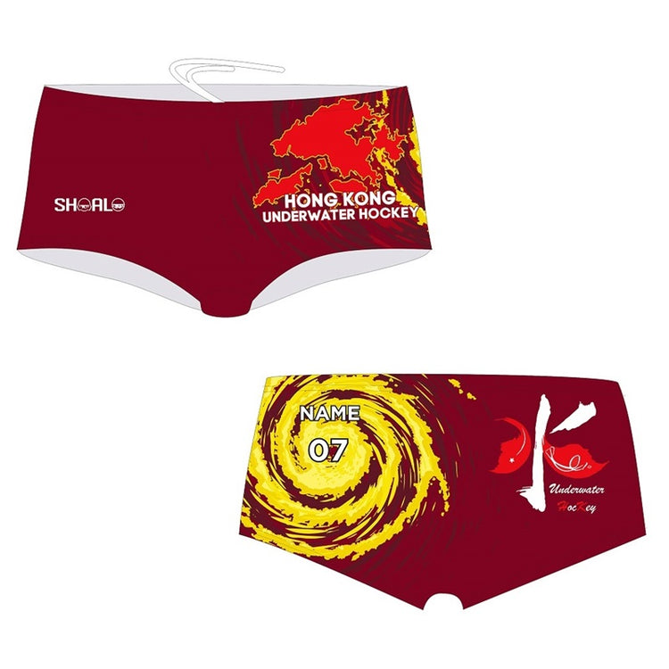 SHOALO Customised - Hong Kong UWH Mens Aquashorts (M25) + NAME