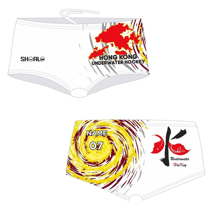 SHOALO Customised - Hong Kong UWH Mens Aquashorts (M25) + NAME