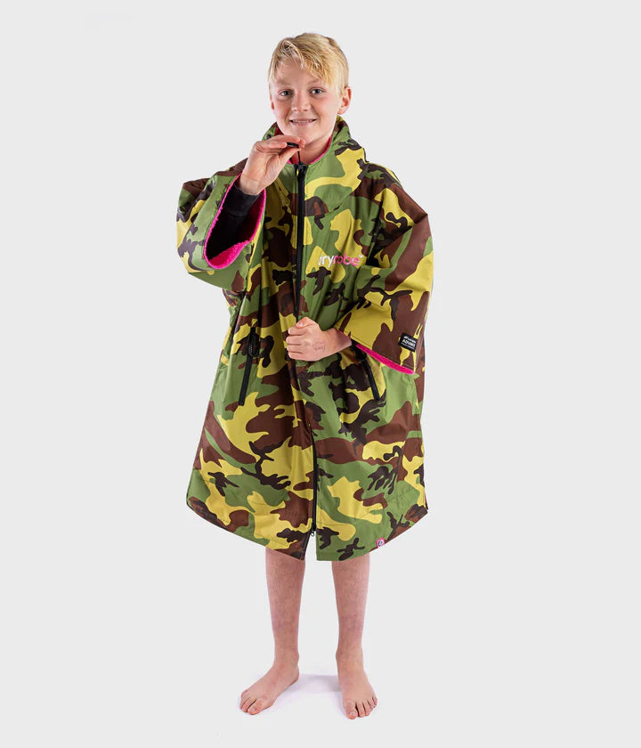 Dryrobe® Camo Pink Easy-Fit Kids Advance Changing Robe