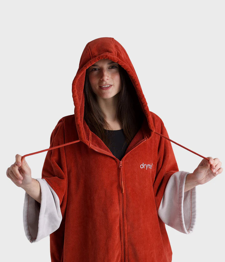 Dryrobe® Burnt Orange Full-Zip Organic Towel Robe
