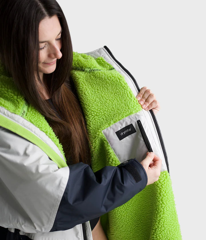 Dryrobe® Anthracite Lime Advance Adults Changing Robe