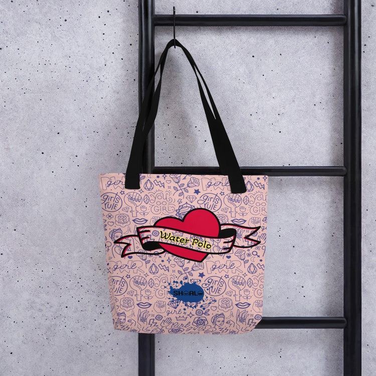 SHOALO This Girl Can Water Polo - Tote Bag (15″ × 15″)