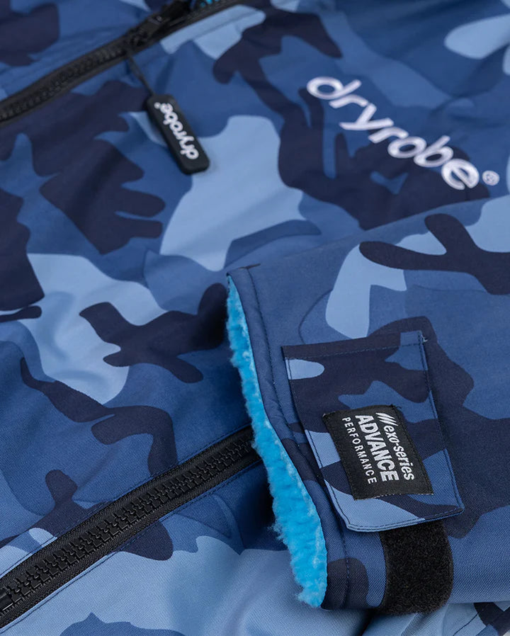 Dryrobe® Blue Camo Blue Kids Advance Changing Robe