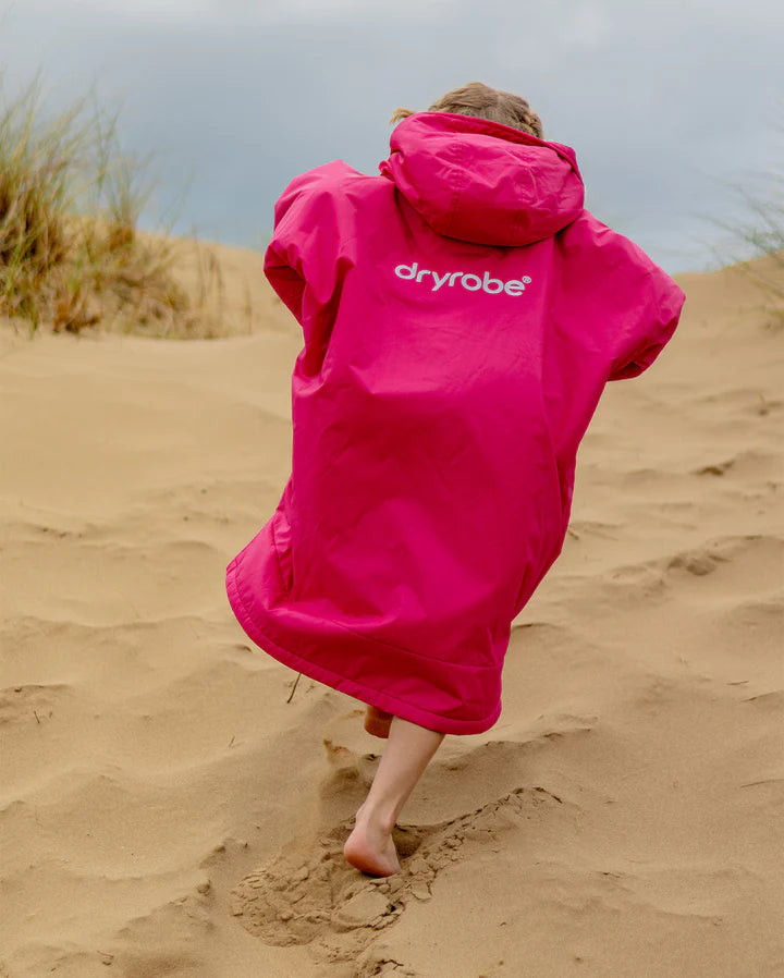Dryrobe® Pink Light Grey Kids Advance Changing Robe