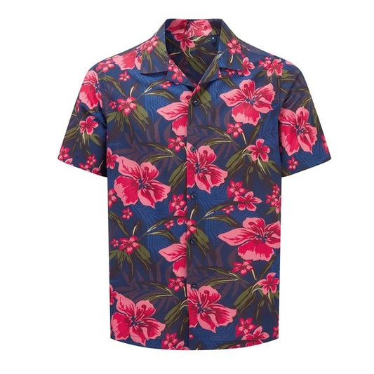 Summer Tour Men's Pink Flower Shirt