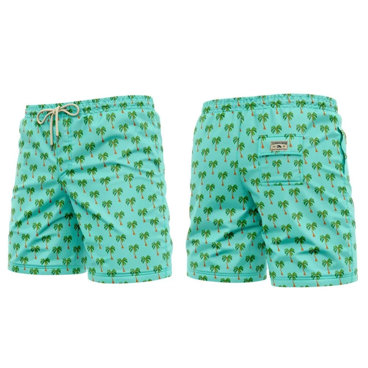TURBO Palm Trees - 39065 - Mens Swim / Beach Shorts