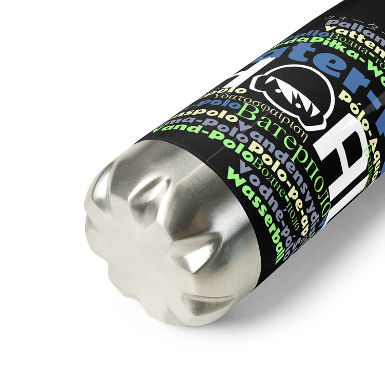 SHOALO Water Polo Word Cloud - Stainless Steel Water Bottle (500ml)