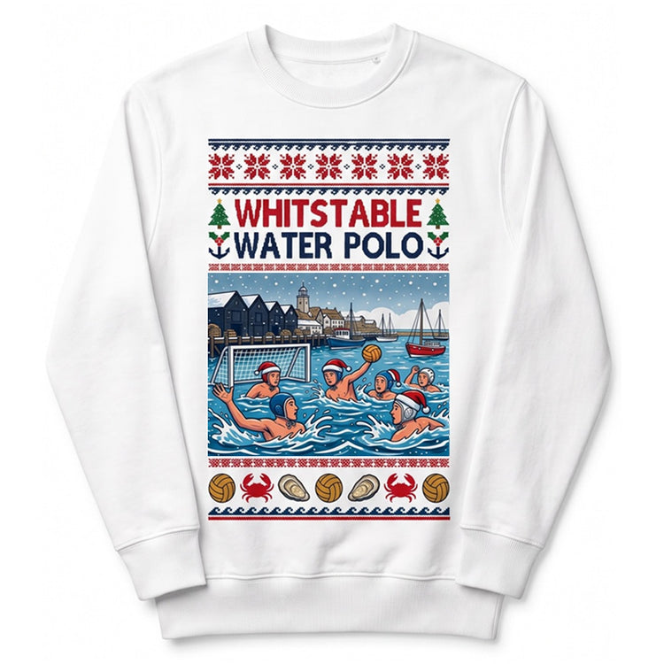 SHOALO Water Polo By The Sea - PERSONALISED Christmas Jumper