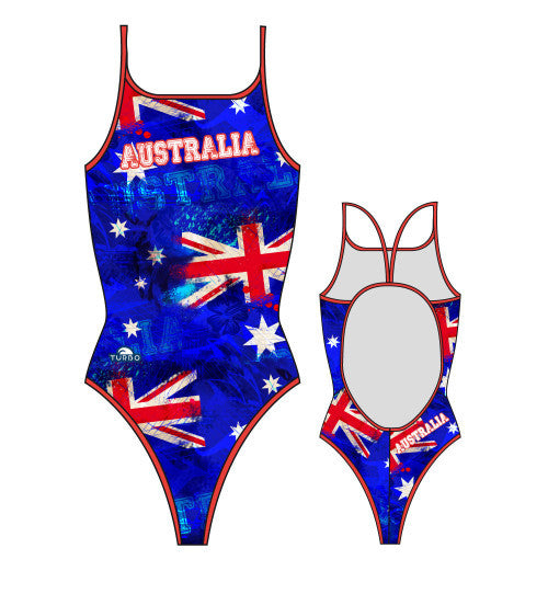 TURBO - 8301262-0708 - Thin Strap Womens Swimsuit / Swimwear / Costume - Swimming