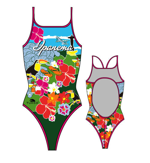 TURBO - 893812-14 - Thin Strap Womens Swimsuit / Swimwear / Costume - Swimming