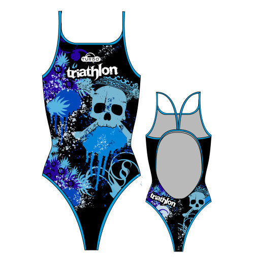 TURBO - 894512-0906 - Thin Strap Womens Swimsuit / Swimwear / Costume - Swimming