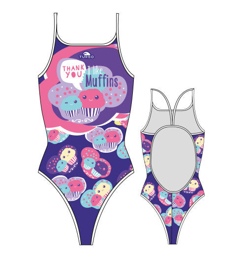 TURBO - 896062-0011 - Thin Strap Womens Swimsuit / Swimwear / Costume - Swimming