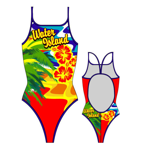 TURBO Berlin - 898902-0099 - Thin Strap Womens Swimsuit / Swimwear /  Costume - Swimming