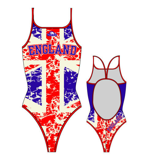 TURBO England / GB - 898832-0807 - Thin Strap Womens Swimsuit / Swimwear /  Costume - Swimming