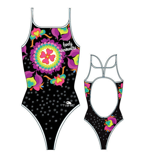 TURBO - 898862-0009 - Thin Strap Womens Swimsuit / Swimwear / Costume - Swimming