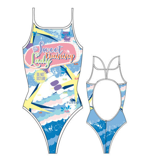 TURBO - 898871-0066 - Thin Strap Womens Swimsuit / Swimwear / Costume - Swimming