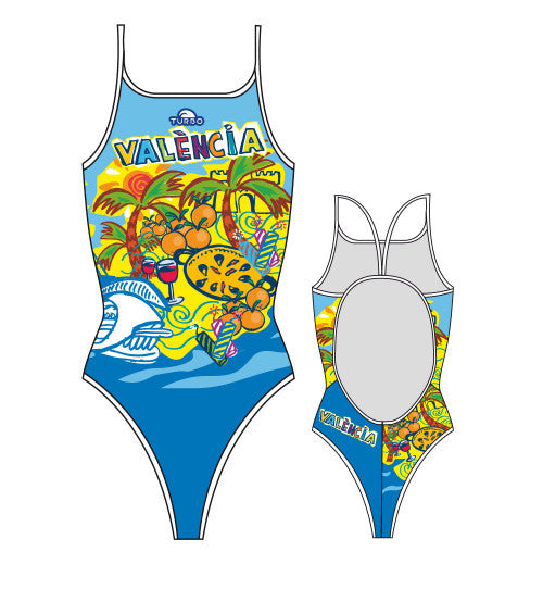 TURBO - 899432-0099 - Thin Strap Womens Swimsuit / Swimwear / Costume - Swimming