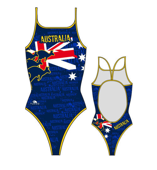 TURBO - 899702-0007 - Thin Strap Womens Swimsuit / Swimwear / Costume - Swimming