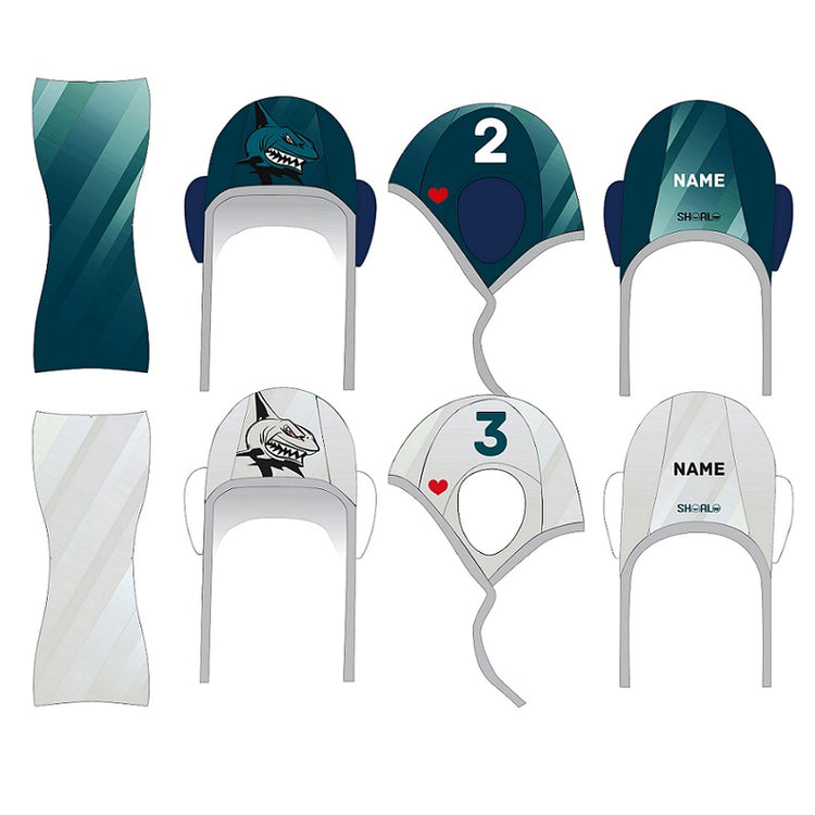 SHOALO Customised - Amager UWR Water Polo Caps + NAME