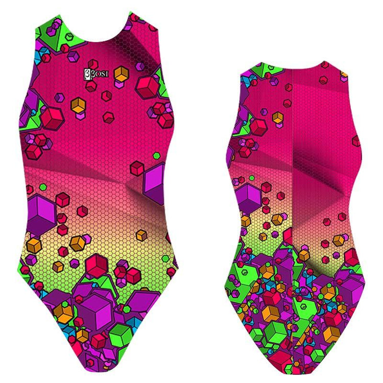 BBOSI Cube Pink - Womens Water Polo Suits / Costume