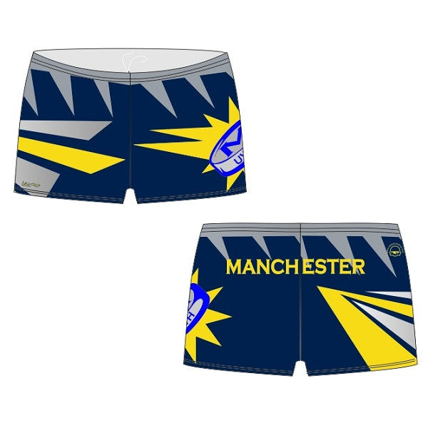 H2O TOGS Custom Design - Mens M24 BOXER Aquashorts - Manchester UWH