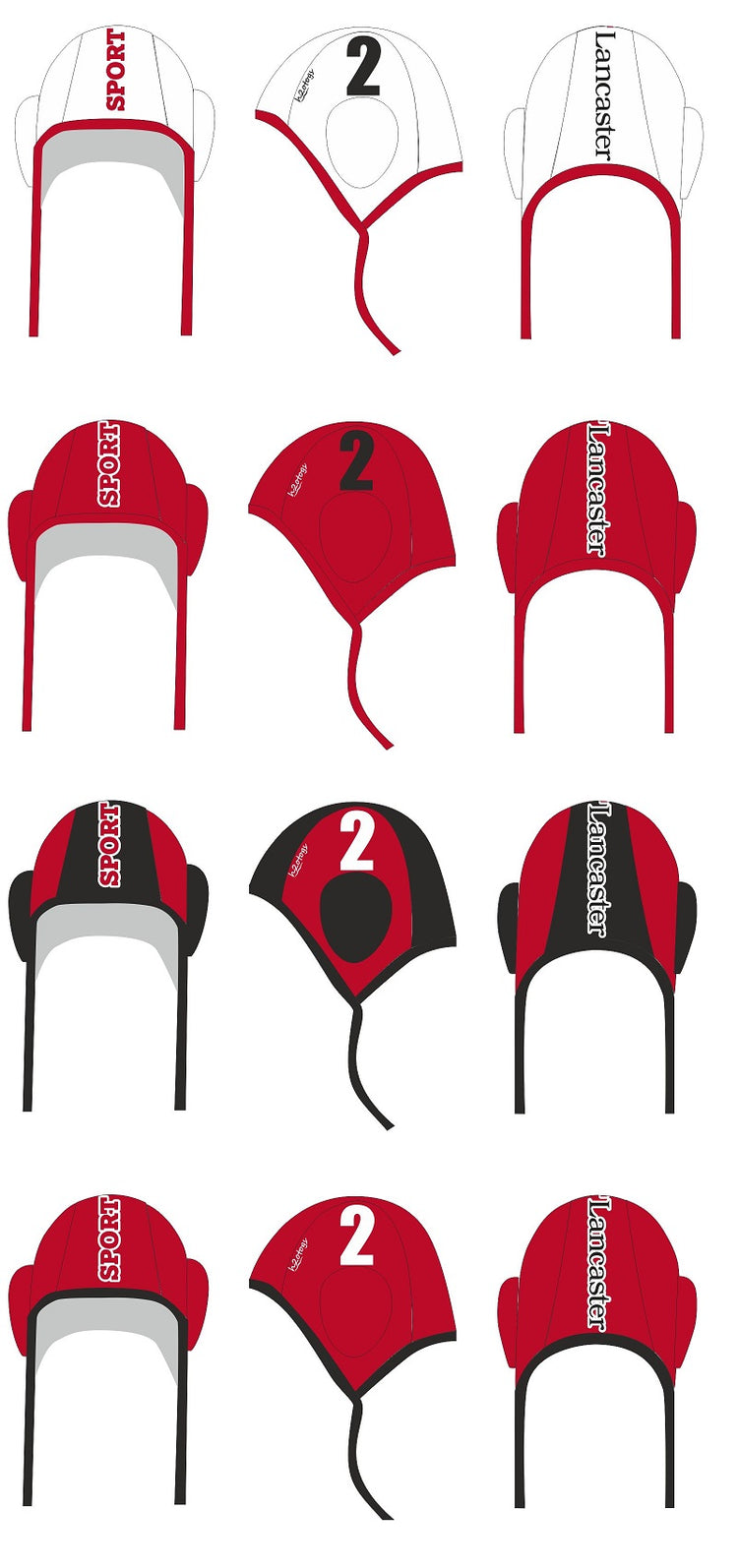 SHOALO Customised - Lancaster University Water Polo Caps x 14