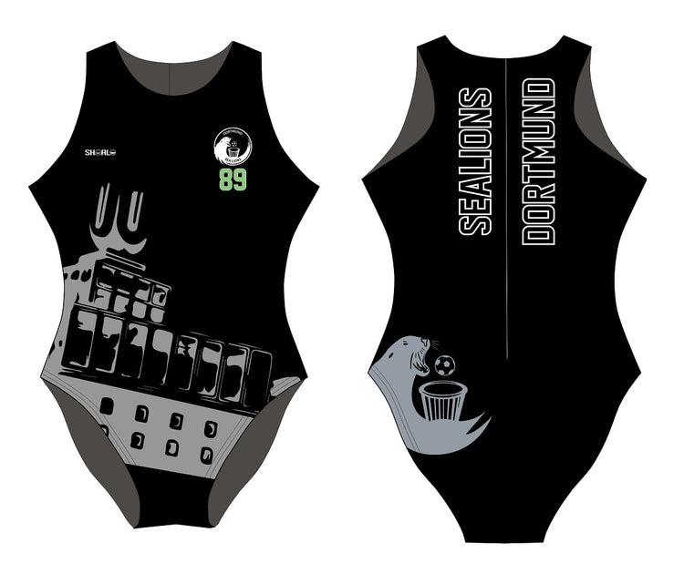 SHOALO Customised - Sealions Womens Water Polo Suits + NUMBER