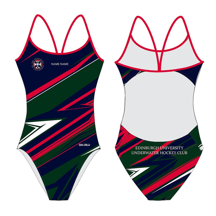 SHOALO Customised - Edinburgh Uni UWH Womens Openback Swimsuits + NAME