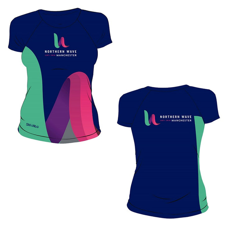 SHOALO Customised - Northern Wave Womens MESH T-Shirt