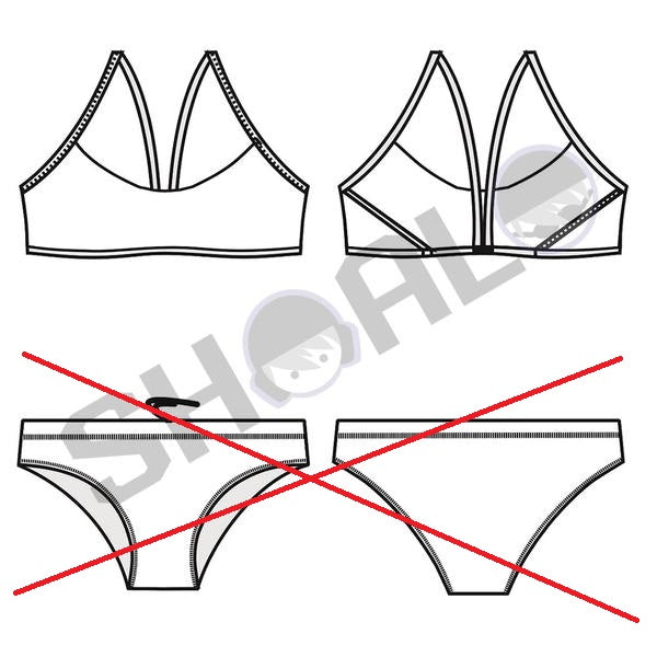 SHOALO Custom Design - Womens SF6 Sports Bikini Swimsuit