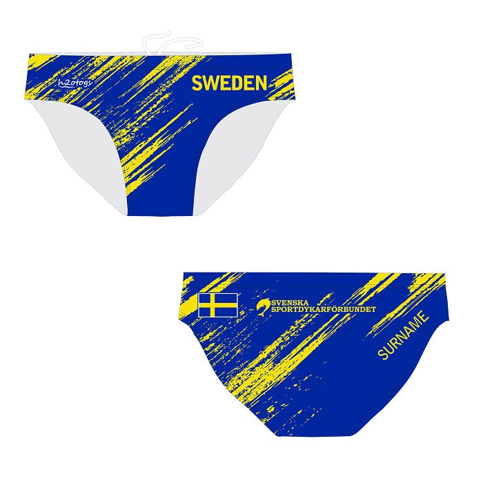 H2OTOGS Customised - Swedish Diving Mens Water Polo Suits - Blue